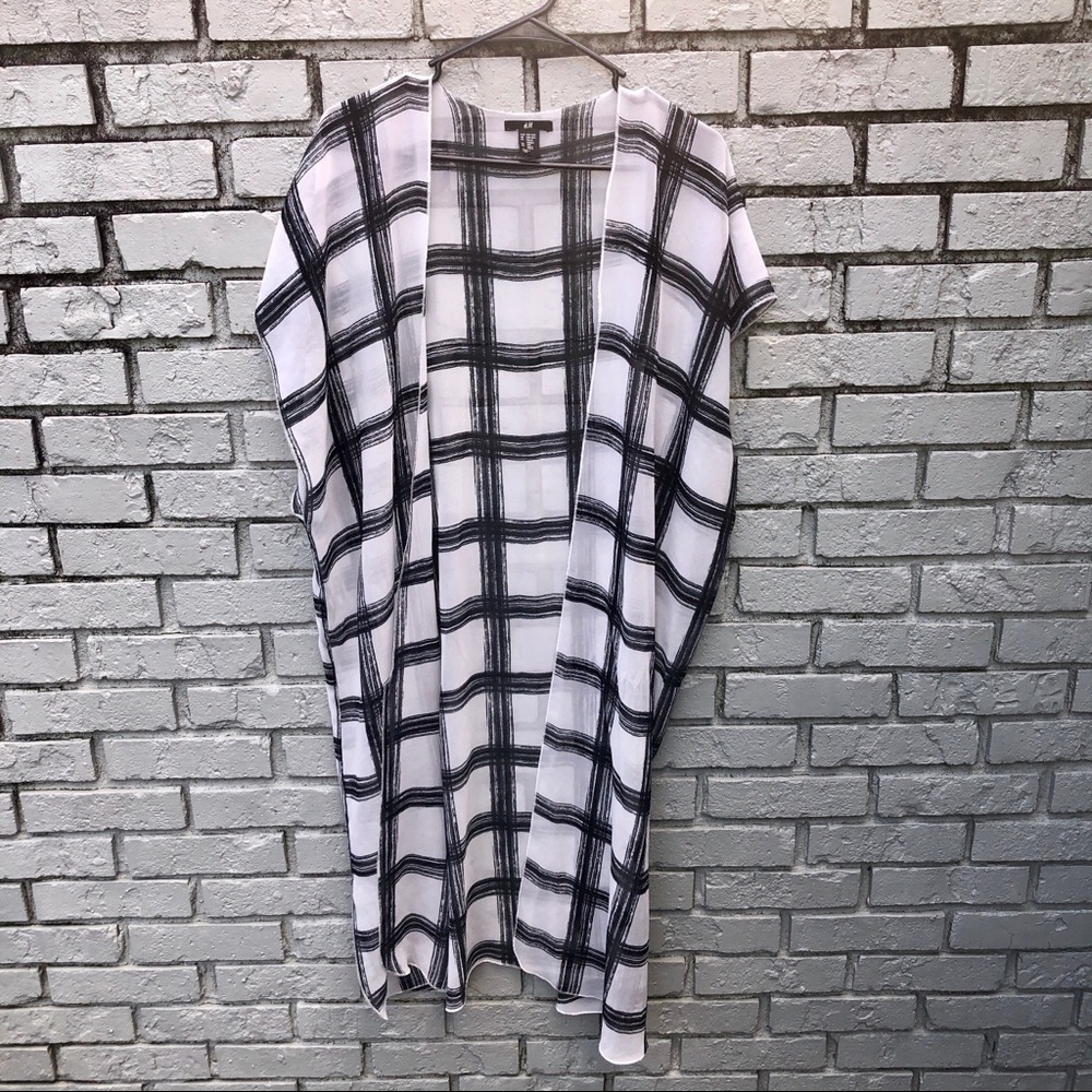 Black and white cardigan